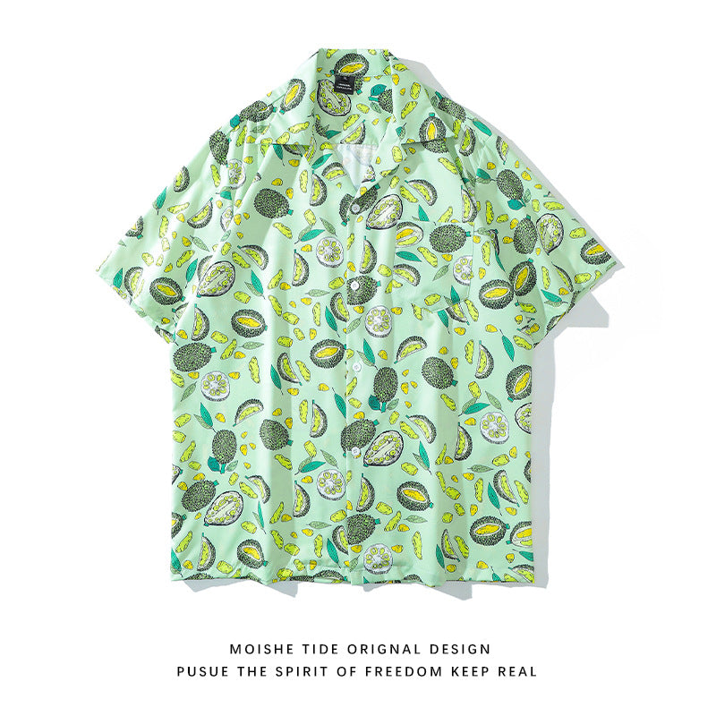 Unisex Loose Cool Couple Beach Shirts For Vacation