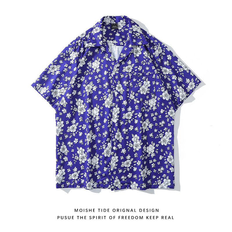 Unisex Loose Cool Couple Beach Shirts For Vacation