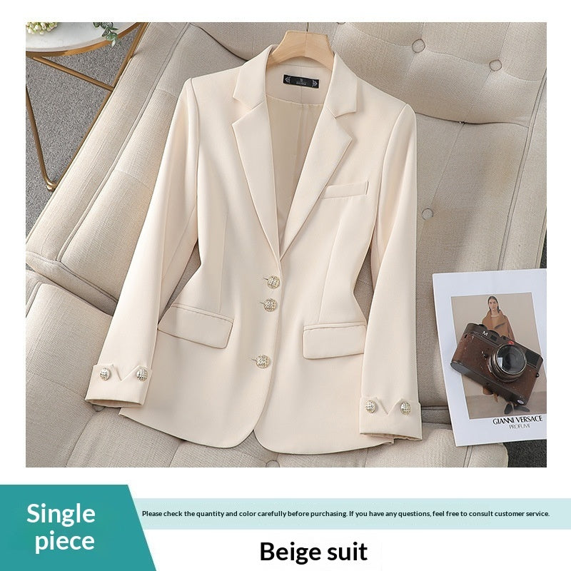 Temperament Goddess Style Workwear Petite Formal Suit Commuting