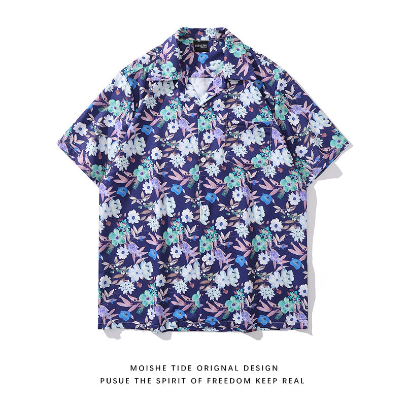 Unisex Loose Cool Couple Beach Shirts For Vacation