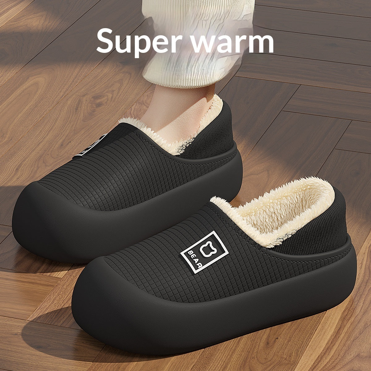 Indoor Waterproof Warm Cotton Shoes For Women
