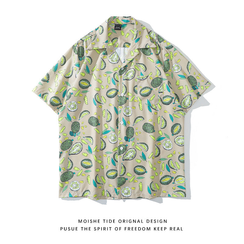 Unisex Loose Cool Couple Beach Shirts For Vacation