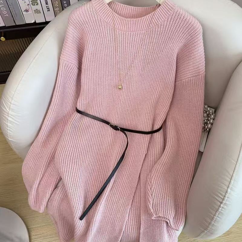 Winter Outfit A Full Set Of French Retro Dresses For Women