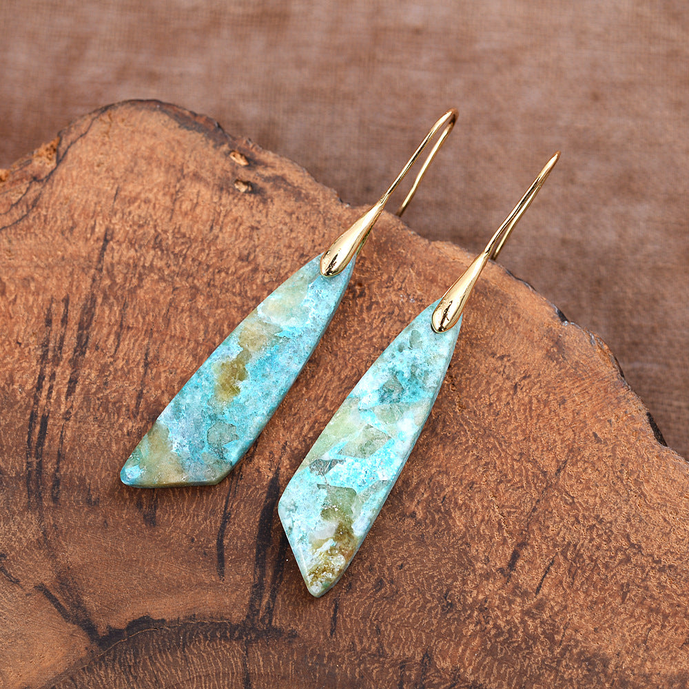 Phoenix Stone Earrings Copper Ear Accessories