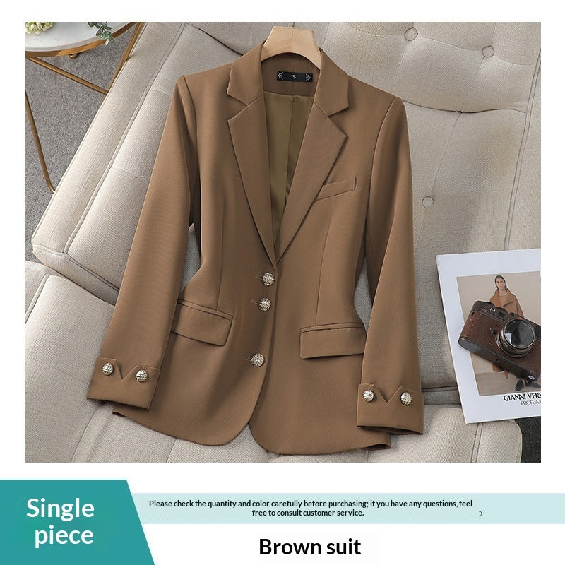 Temperament Goddess Style Workwear Petite Formal Suit Commuting