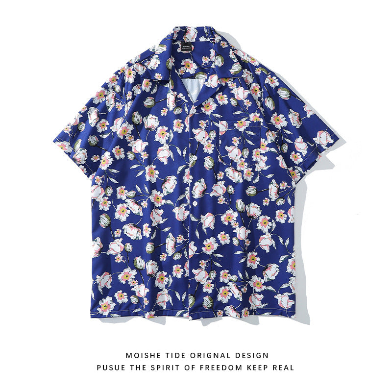 Unisex Loose Cool Couple Beach Shirts For Vacation