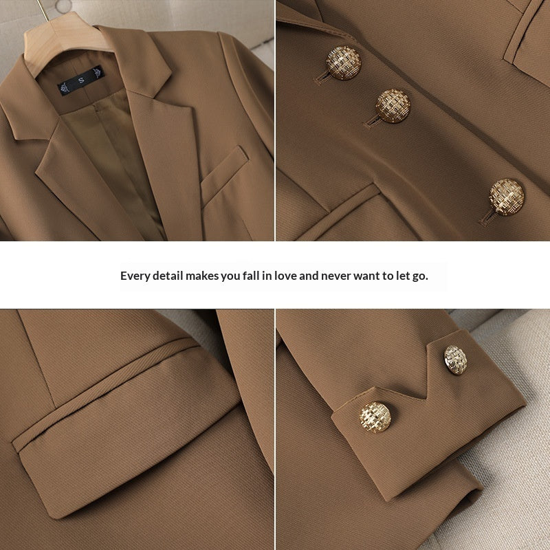 Temperament Goddess Style Workwear Petite Formal Suit Commuting