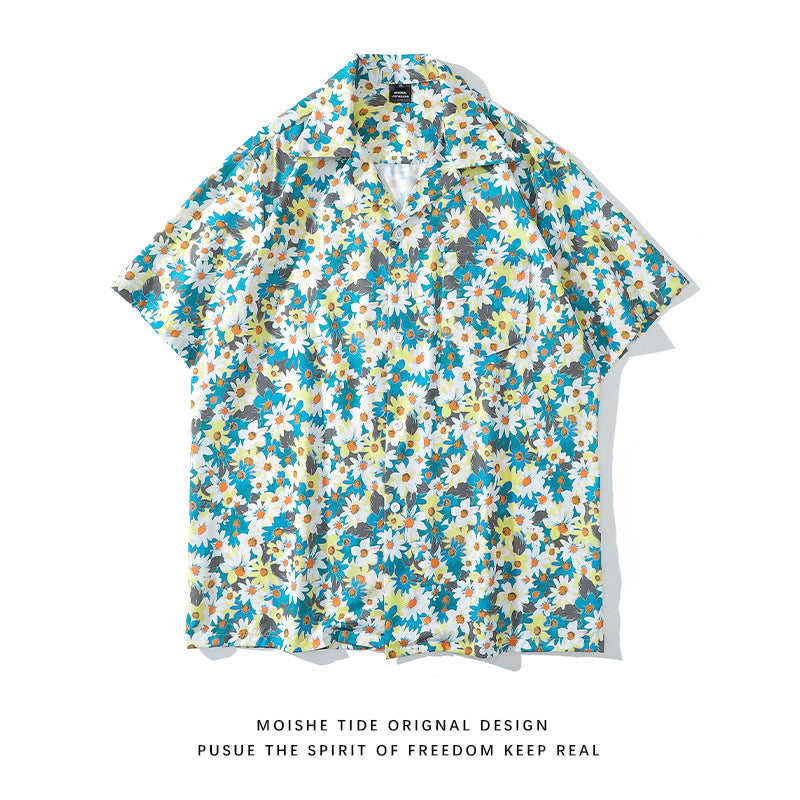 Unisex Loose Cool Couple Beach Shirts For Vacation