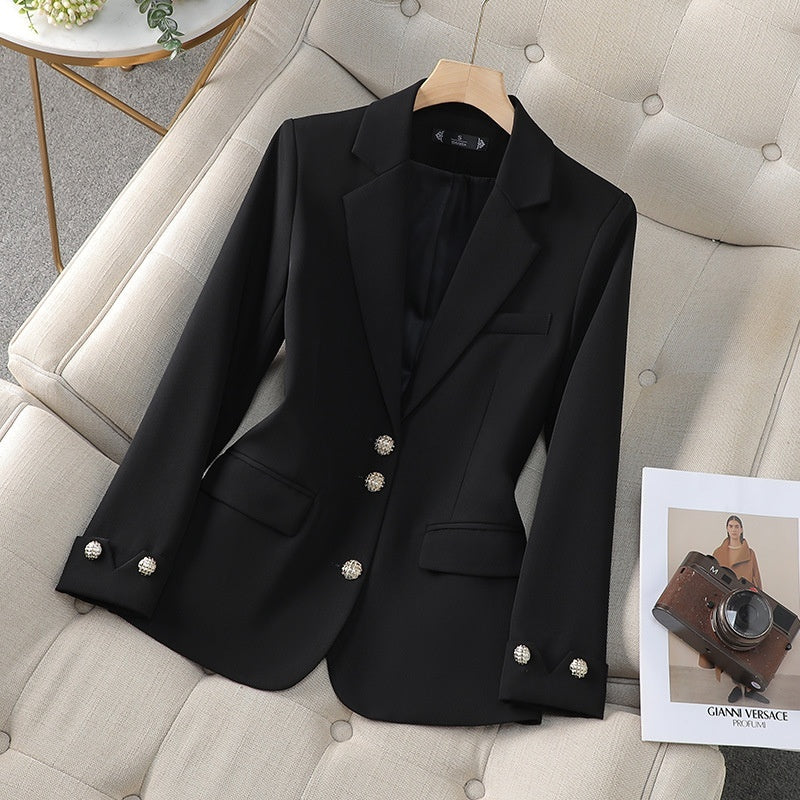 Temperament Goddess Style Workwear Petite Formal Suit Commuting