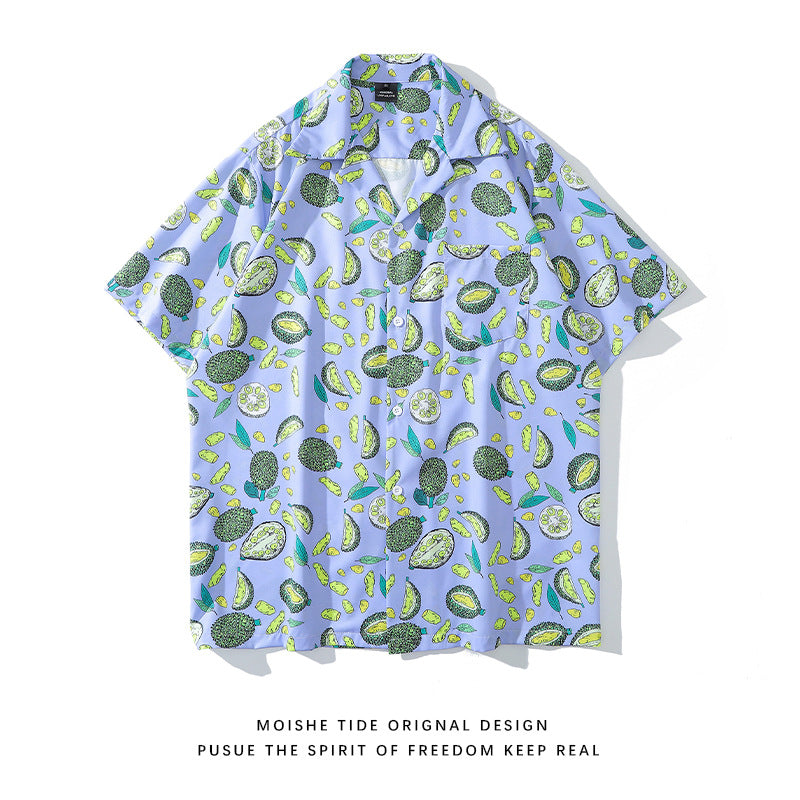 Unisex Loose Cool Couple Beach Shirts For Vacation