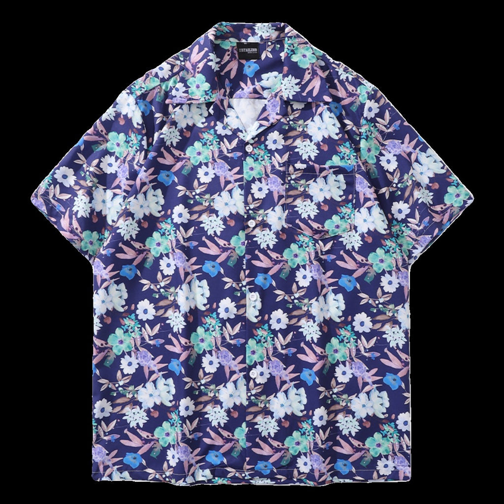 Unisex Loose Cool Couple Beach Shirts For Vacation