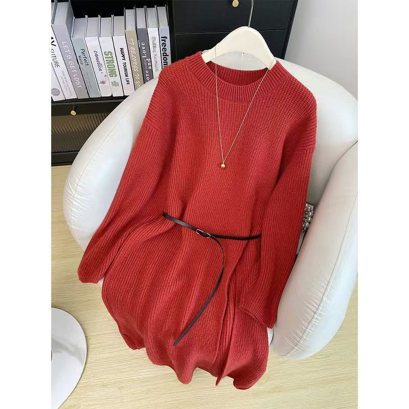 Winter Outfit A Full Set Of French Retro Dresses For Women