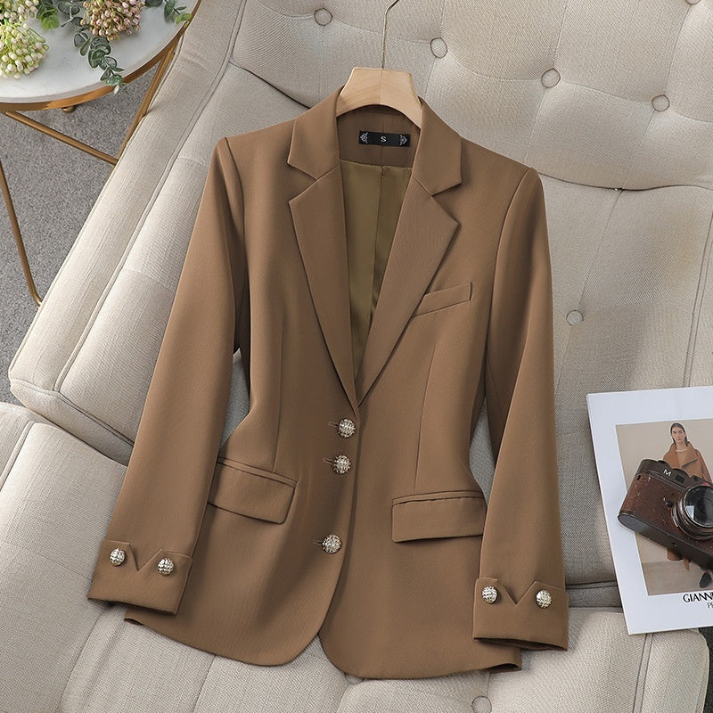 Temperament Goddess Style Workwear Petite Formal Suit Commuting